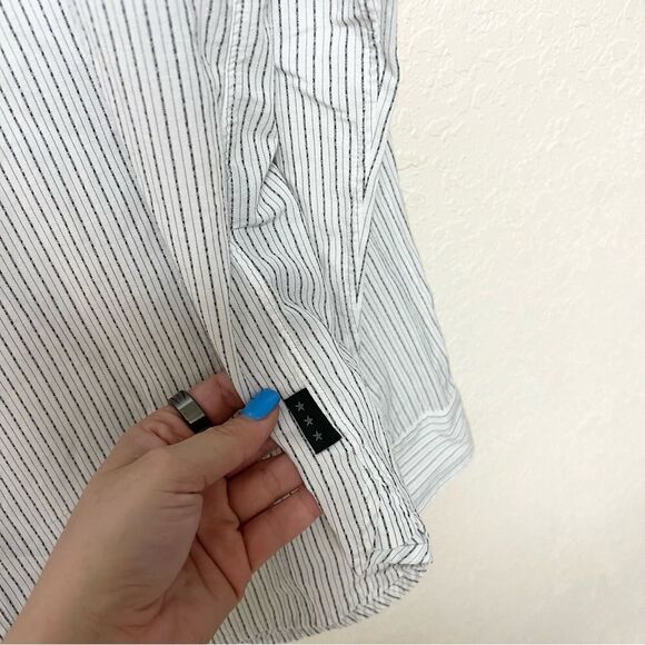John Varvatos Button Up Shirt Mens Size L Striped Cotton Business Casual - Picture 3 of 7